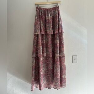 Floral MUMU Maxi Skirt